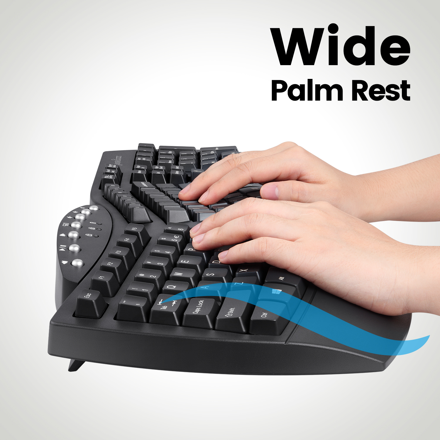 Teclado Ergonómico Inalámbrico y Bluetooth Perixx 612 (ES)