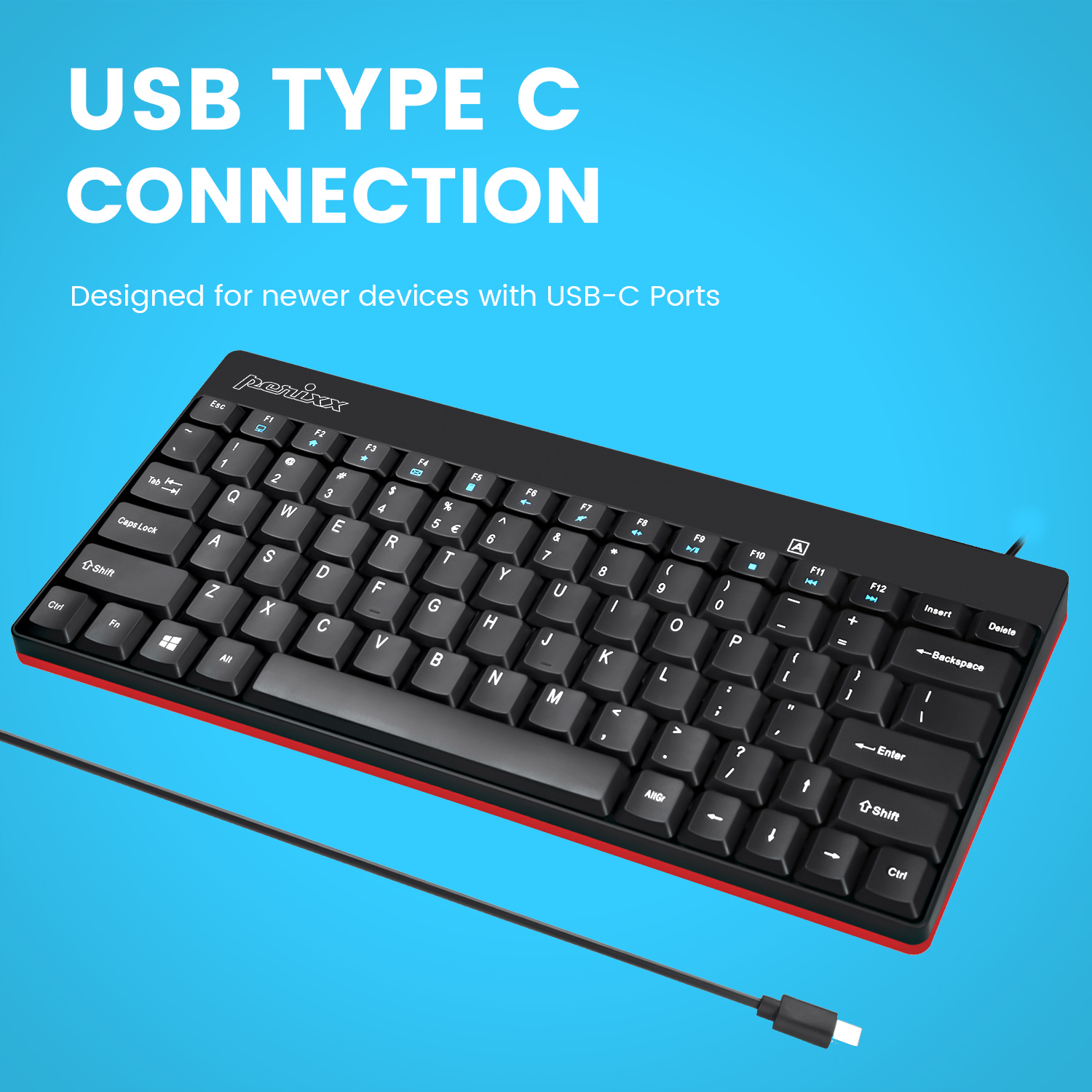 KEYBOARD DESIGNED FOR USB C DEVICES