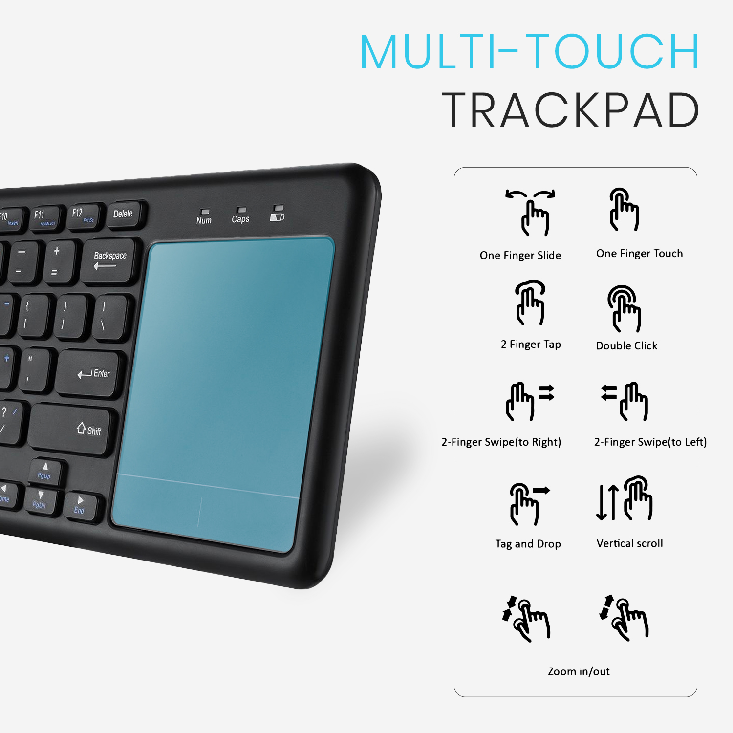 INTEGRATED MULTI-GESTURE TOUCHPAD