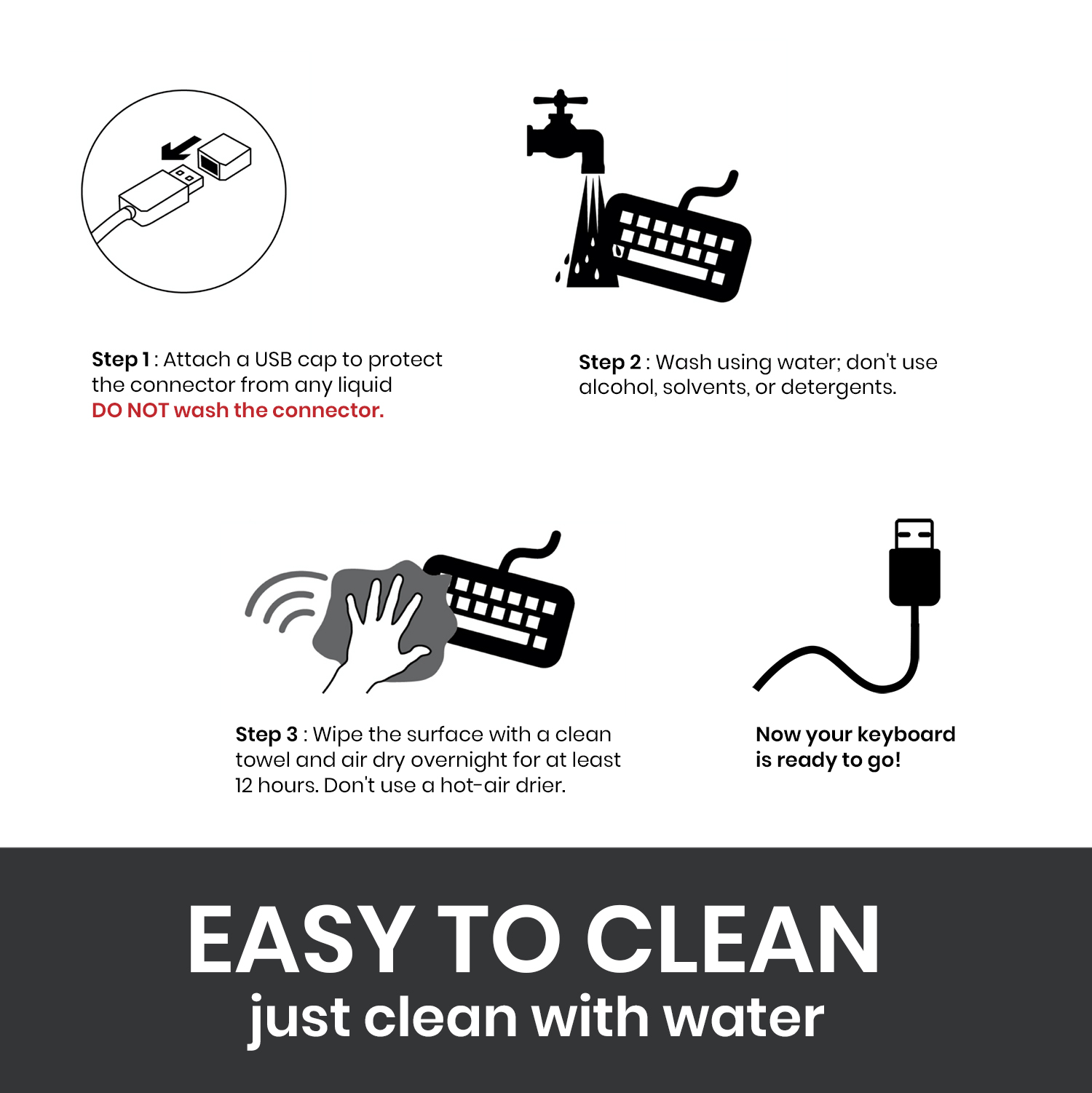 HOW TO HAND WASH YOUR KEYBOARD: