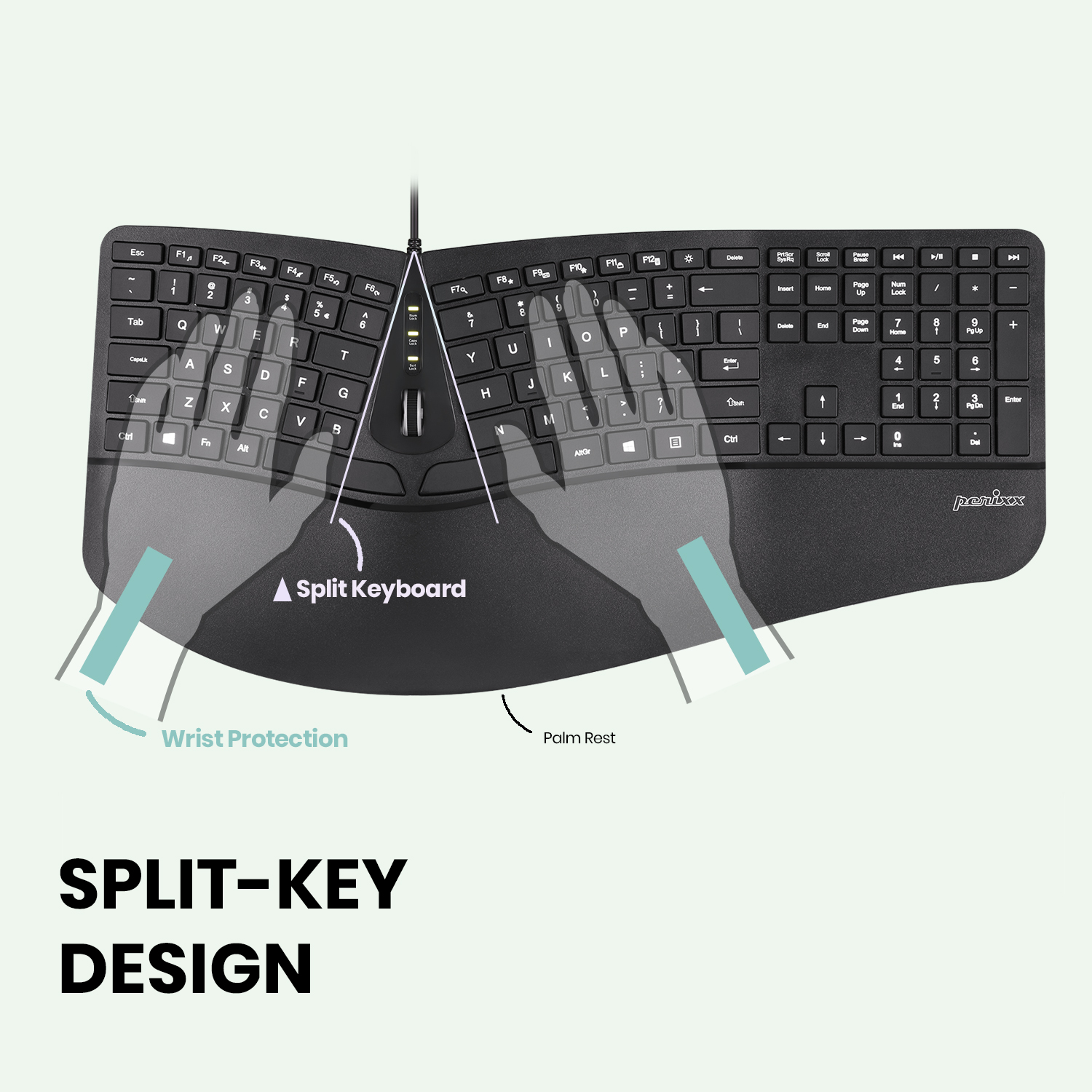 Split Key Design Keyboard