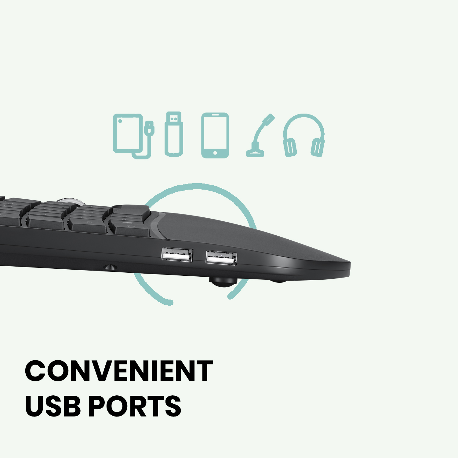 Convenient USB Ports