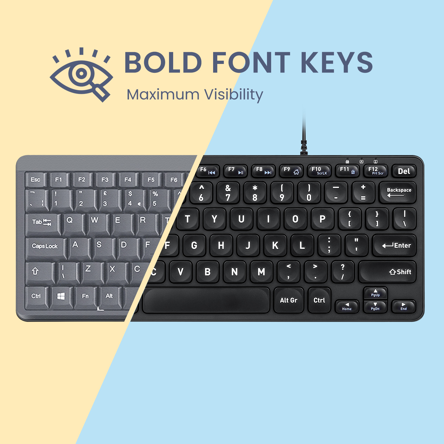Bold Font Keys