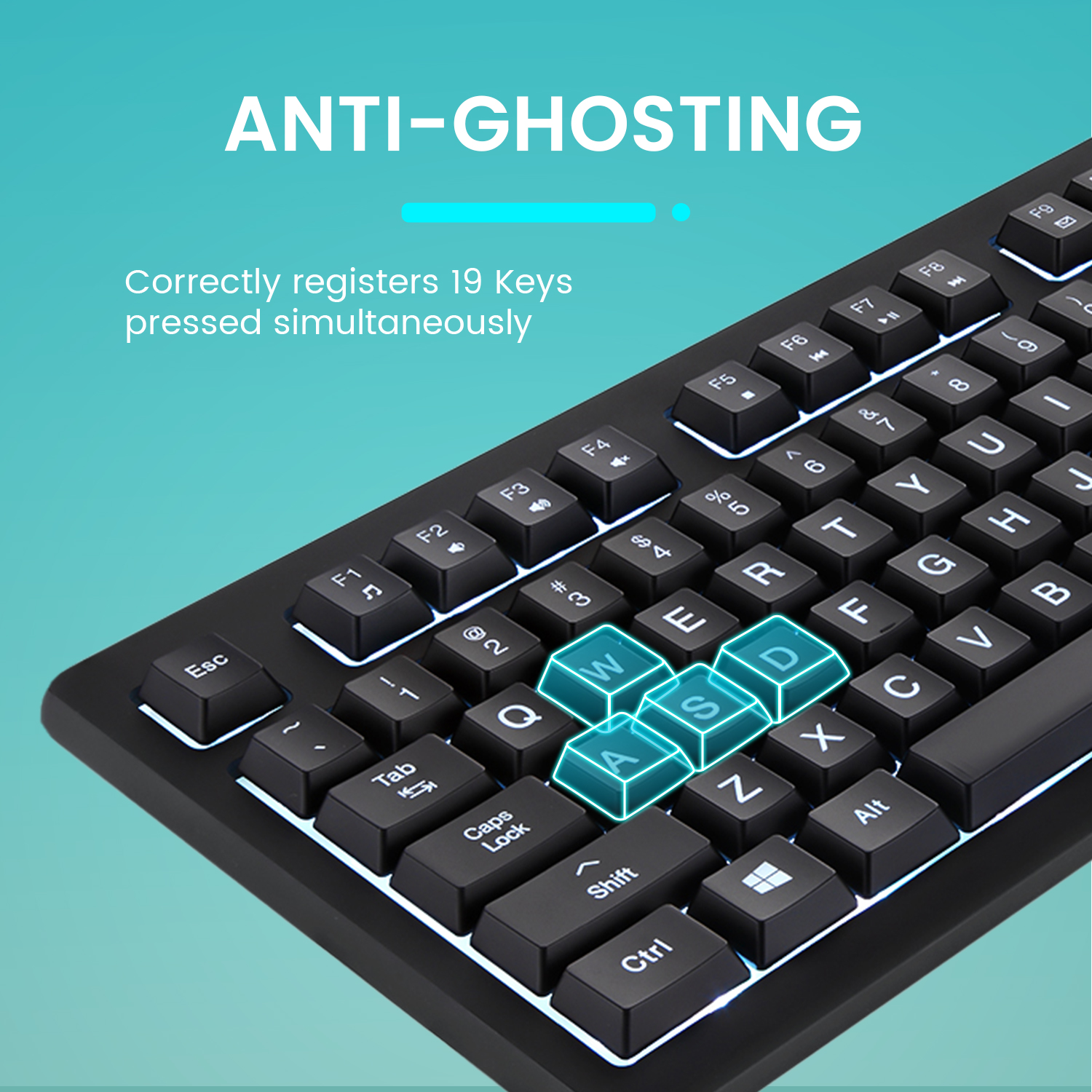 Anti-Ghosting and 5-Key Rollover