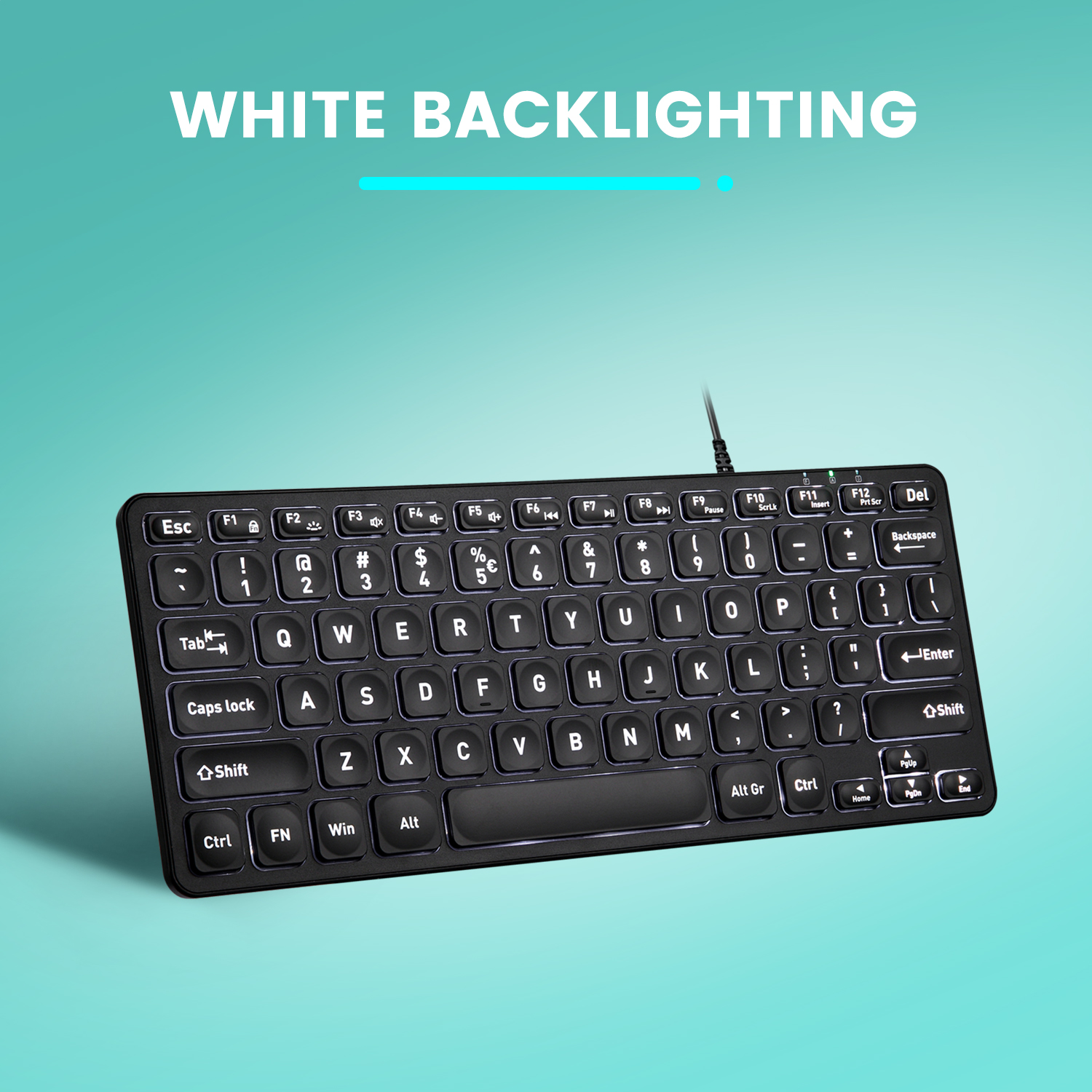 Perixx PERIBOARD-332 Wired Backlit USB Mini Keyboard with Scissor Keys –  Perixx USA