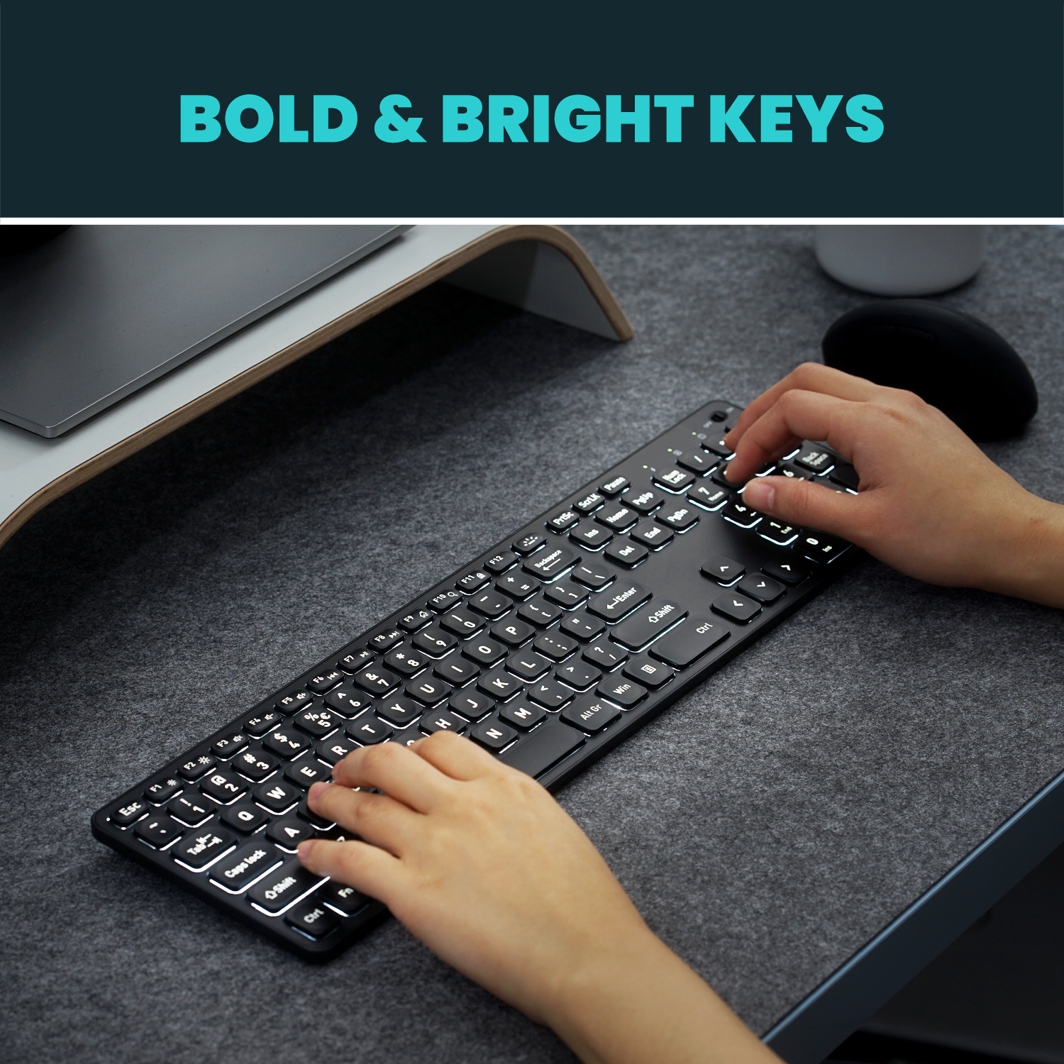 wireless lighted computer keyboards