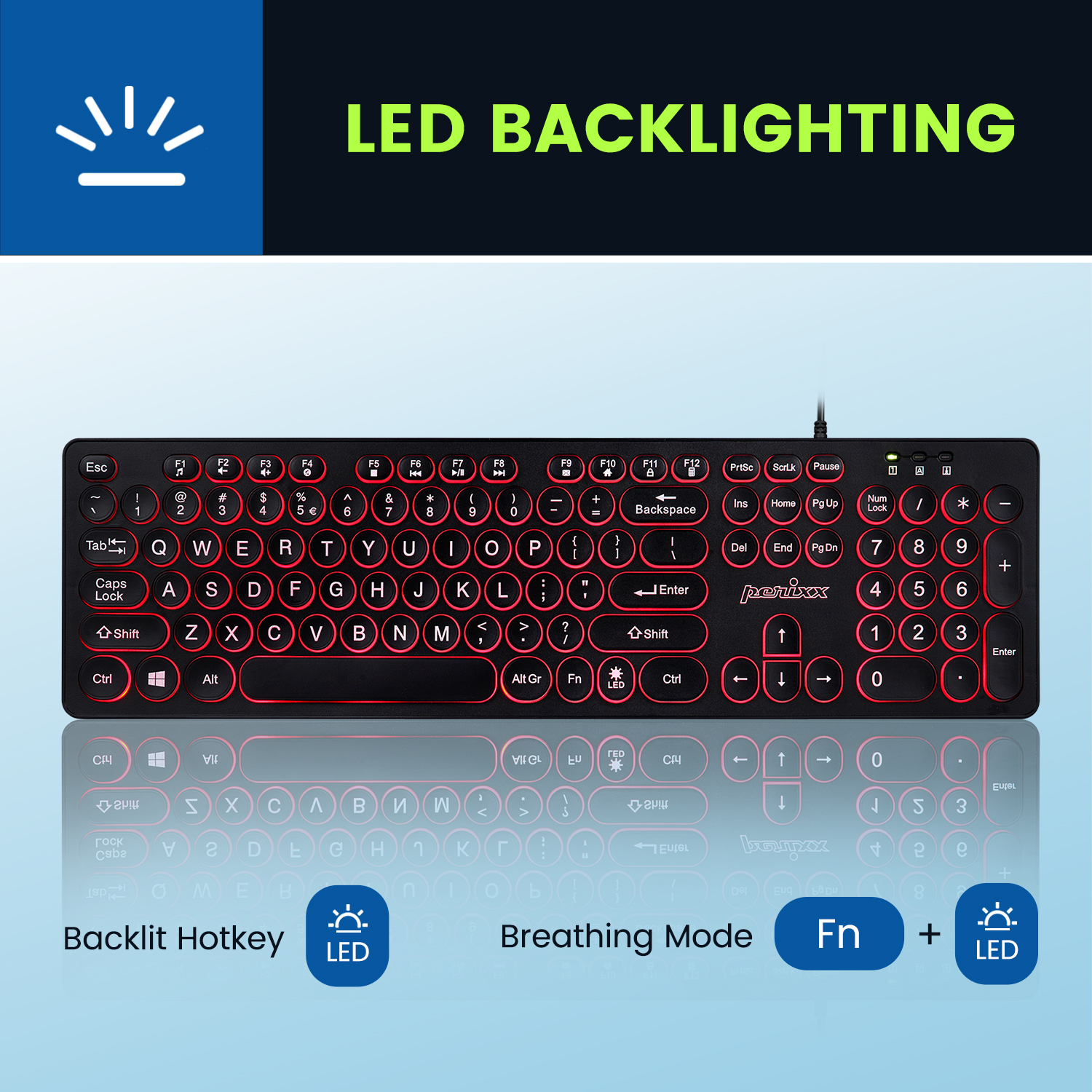 3-Color Backlighting