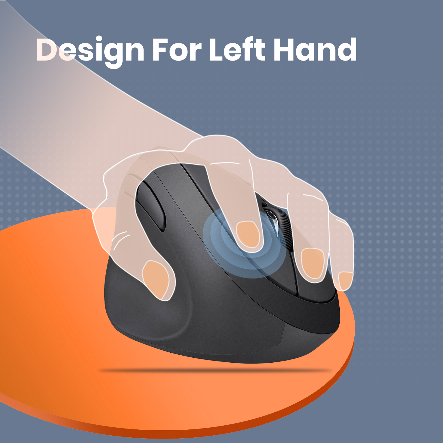 Ergonomic Vertical Mouse for Left Handed Users