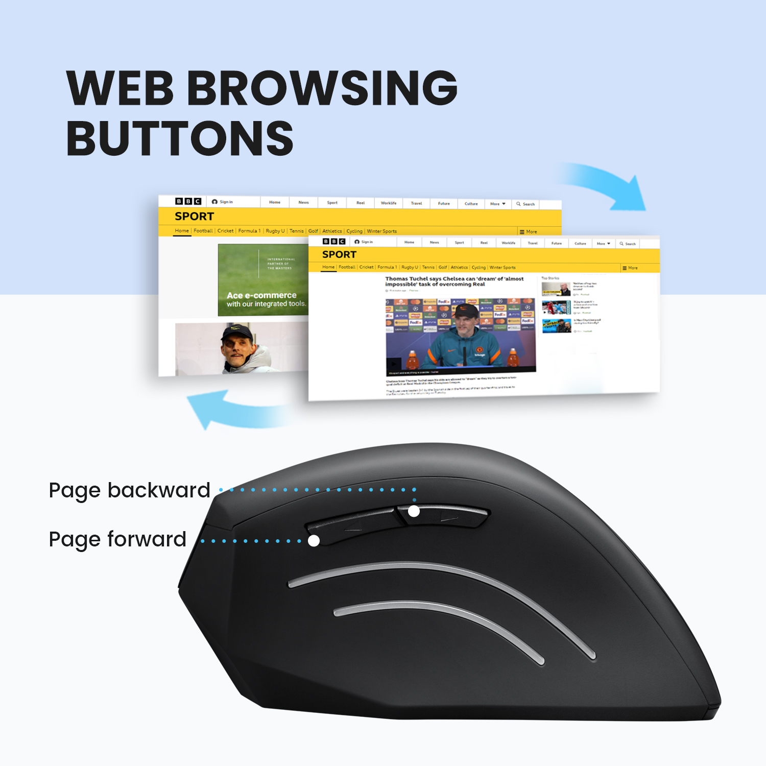  6 BUTTON DESIGN WITH EASY WEB PAGE NAVIGATION